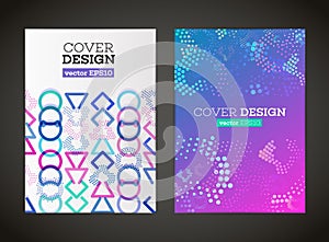 Abstract vector triangle design for flyer