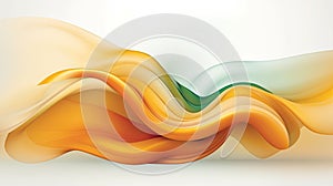 Abstract vector white background, wavy lines of light flow for the design of a brochure Created by AI