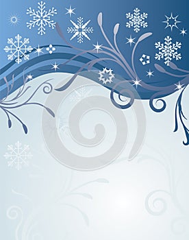 Abstract vector winter background