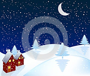 Abstract vector winter background