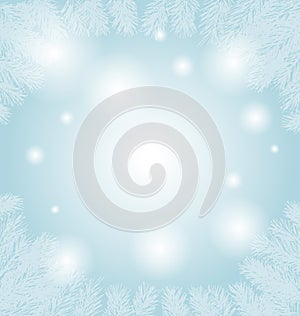 Abstract vector winter background