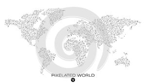 Abstract vector world map