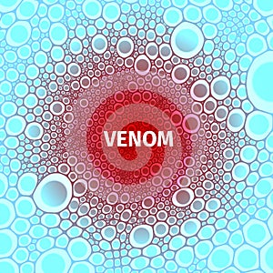 Abstract venom or virus in the cells photo