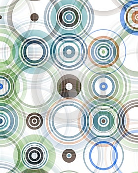 An abstract vertical background with many circles