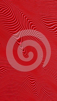 Abstract vertical background with many curve lines in various tints of dark red, ratio 16 to 9