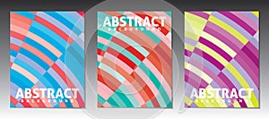 Abstract vertical covers with color stripes