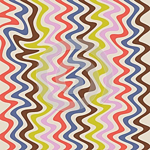 Abstract vertical curve line pattern