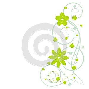 Abstract vertical floral background with place for your text.