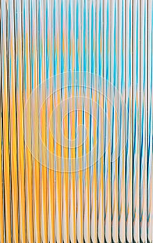 Abstract vertical lines creating blue orange texture background