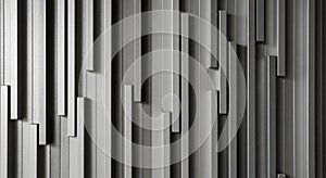 Abstract Vertical Ribbed Metal Texture with Shadow Play and Depth background