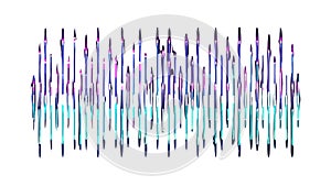 Abstract Vertical Sound Waves Vector, Digital Audio Equalizer Design, vector design Generative AI