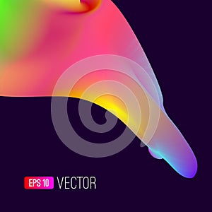 Abstract vibrant background design. Neon colors and bright colorful splashes. Vector illustration. EPS 10.