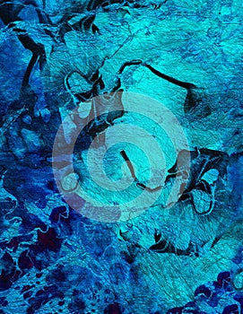 Abstract vibrant blue texture, Background