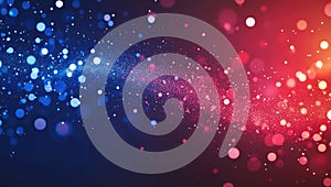 Abstract Blue and Red Sparkle