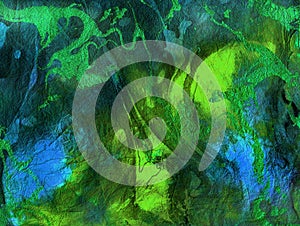 Abstract vibrant green blue texture, Background