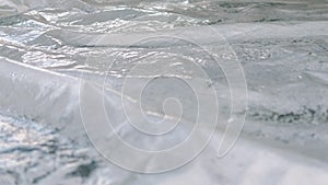 Wrinkled Plastic Sheeting Abstract