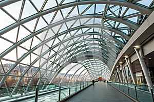 Future arch ceiling of modern architecture photo