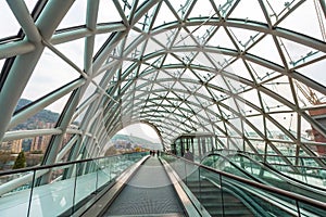 Future arch ceiling of modern architecture photo