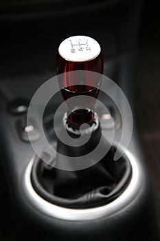 Abstract view of a gear lever
