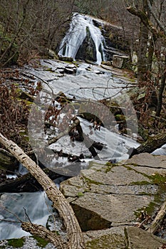 An Abstract View of Roaring Run Waterfalls