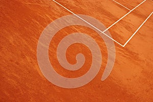 Abstract view of a tennis court