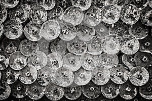 Abstract view of tools in the oyster port of La Teste, Bassin d`Arcachon, France