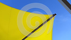 Abstract View of Yellow Sunshade