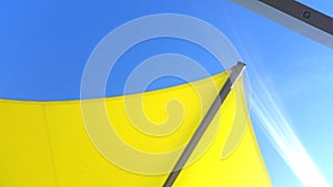 Abstract View of Yellow Sunshade