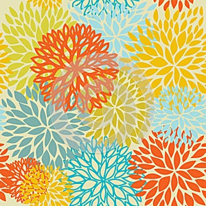 Abstract vintage floral background