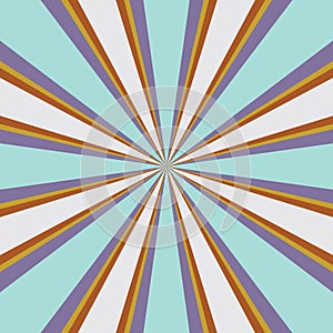 Abstract vintage and retro color sunburst stripe rays pattern background