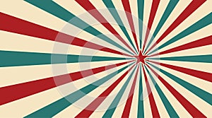 Abstract vintage sunlight of red yellow blue and green flowers background with a star in the center. Carnival circus style for