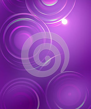 abstract violet background with scintillating circles and gloss