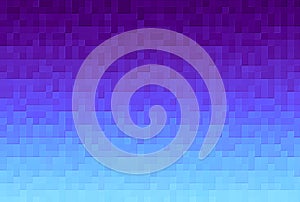 Abstract violet gradient background. Texture with pixel square blocks. Mosaic pattern