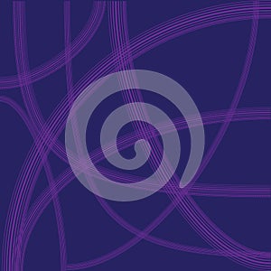 Abstract violet line on dark blue background