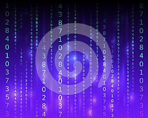 Abstract violet matrix background