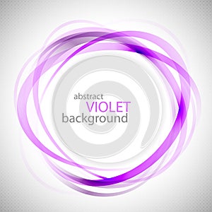Abstract violet rings vector background