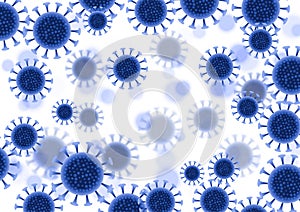 Abstract virus cells background - covid 19 global pandemic design
