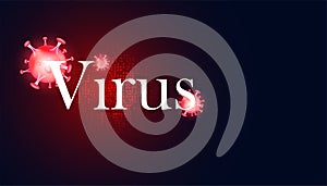 Abstract virus outbreak concept nationwide