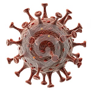 Abstract virus structure 3D modeling