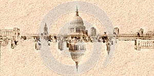 Abstract Vision Dome of St Pauls Cathedral London