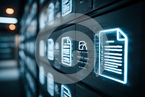 Abstract Visual of Enterprise Document Management Platform