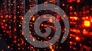 Abstract Visual Representation of Data Flow and Storage in a HighTech Server Environment