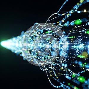 Data flow and networking with patterns resembling circuits and