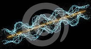 Interconnected digital energy wave background