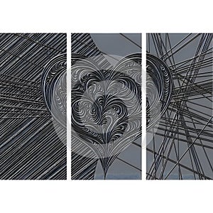 Abstract visualization of complex network structures with dense interconnected lines