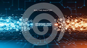 Real-time inventory digital flow system visualization