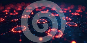 Abstract visualization of data scope and network connections An abstract visualization of interconnected