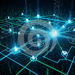 Cybersecurity Network Grid and Data Streams