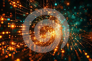 Abstract Visualization of Digital Data Stream in Cyberspace