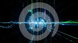 Abstract Digital Matrix Data Stream